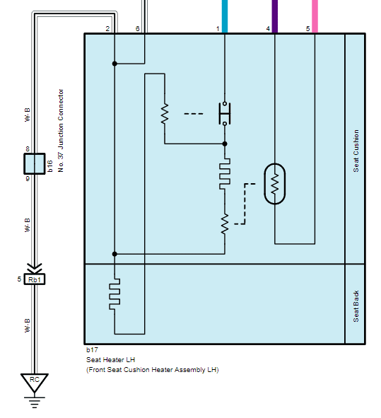 Toyota Camry Seat Heater Wiring Diagram