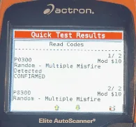 Toyota P0300 2 Toyota P0300 Code