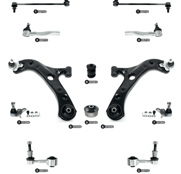 Toyota steering and suspension parts