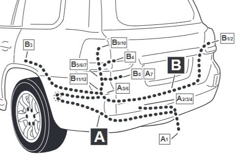 Toyota Land Cruiser v8 towbar wiring diagram