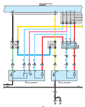 2010 Toyota Corolla door lock wiring diagram