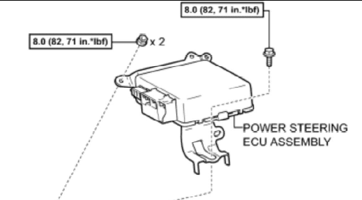 steering wheel ECU Toyota Corolla 2010