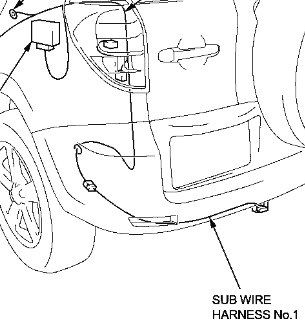 2006 Toyota Rav4 trailer wire harness