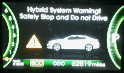 Toyota Corolla hybrid system stopped