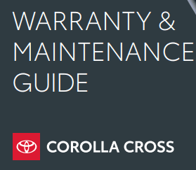Toyota Corolla Cross Hybrid Maintenance